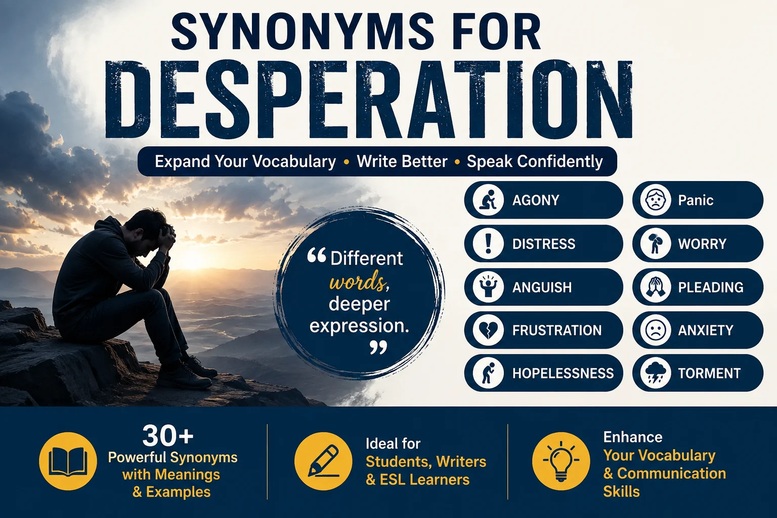 Synonyms for Desperation