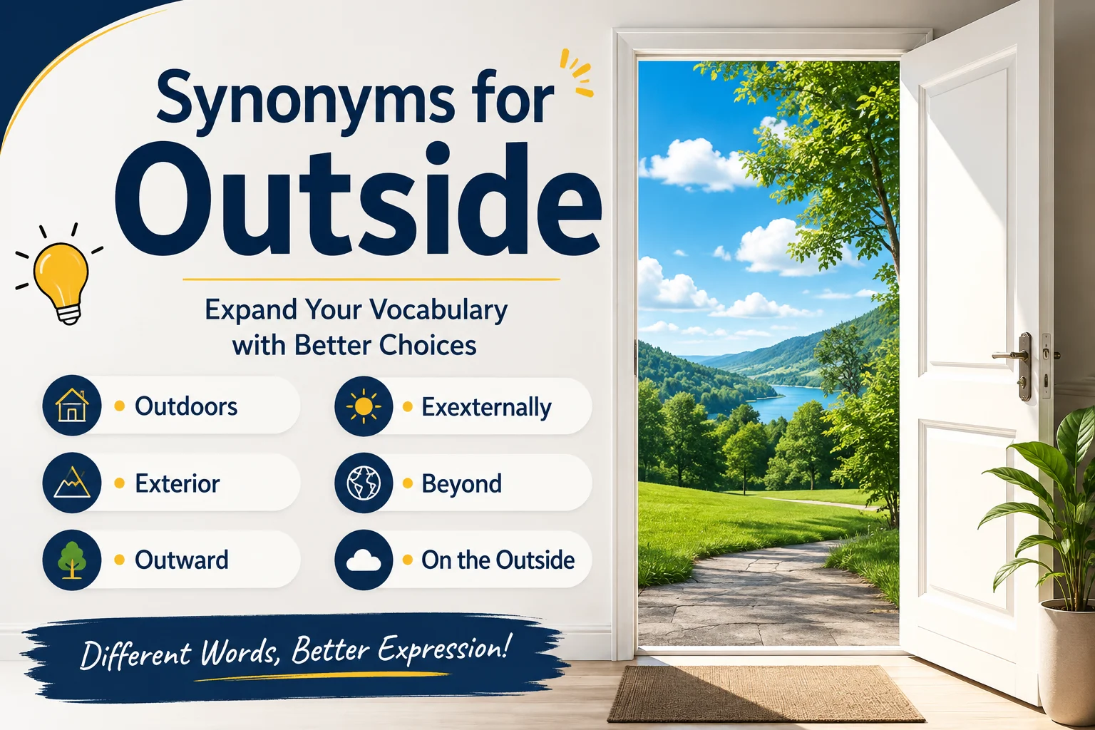 Synonyms for Outside