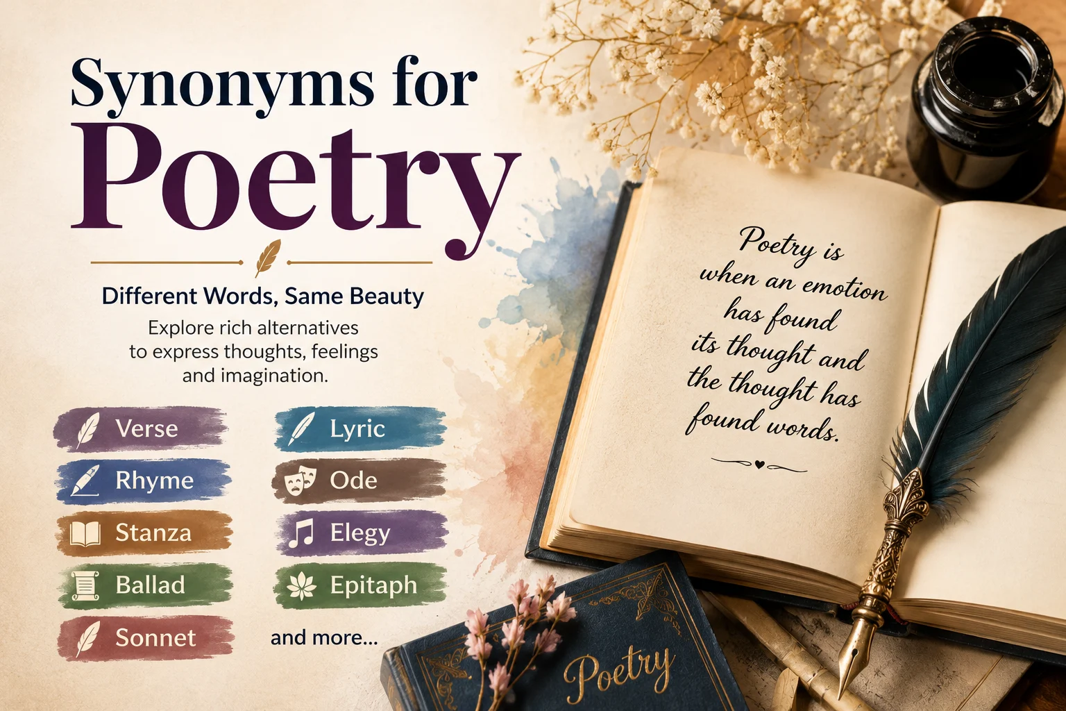 Synonyms for Poetry