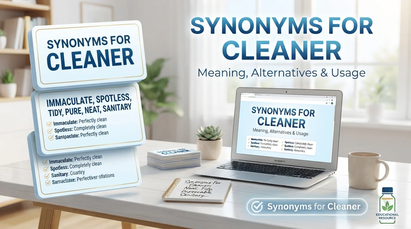 Synonyms for Cleaner