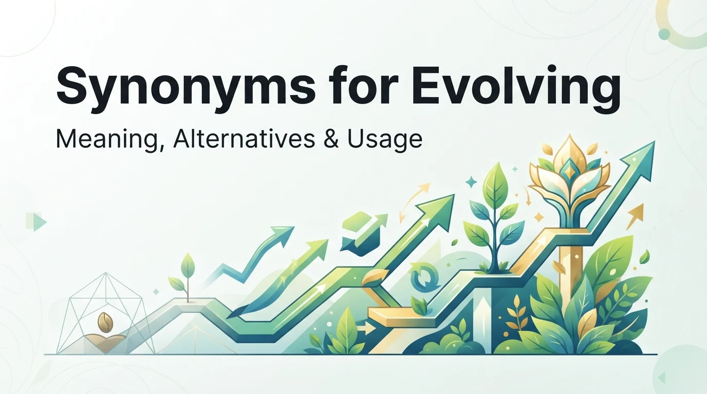 Synonyms for Evolving