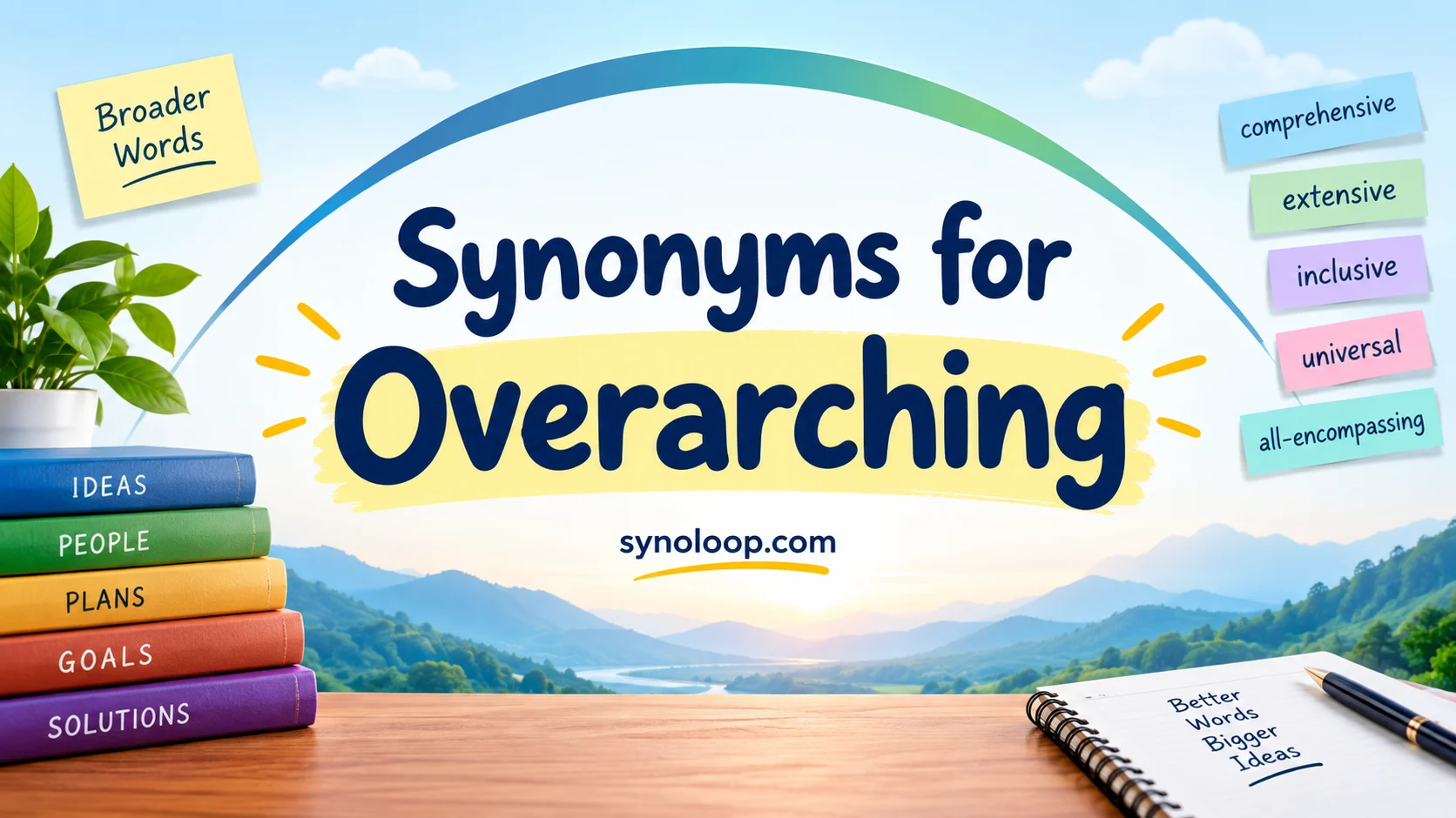 Synonyms for Overarching