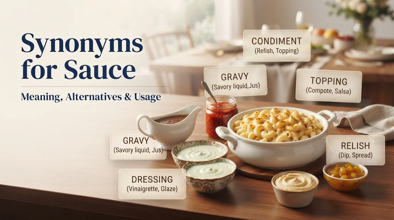 Synonyms for Sauce