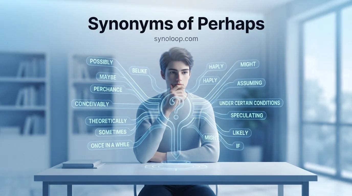 Synonyms of Perhaps