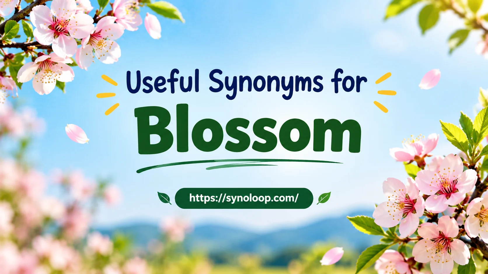 Useful Synonyms for Blossom