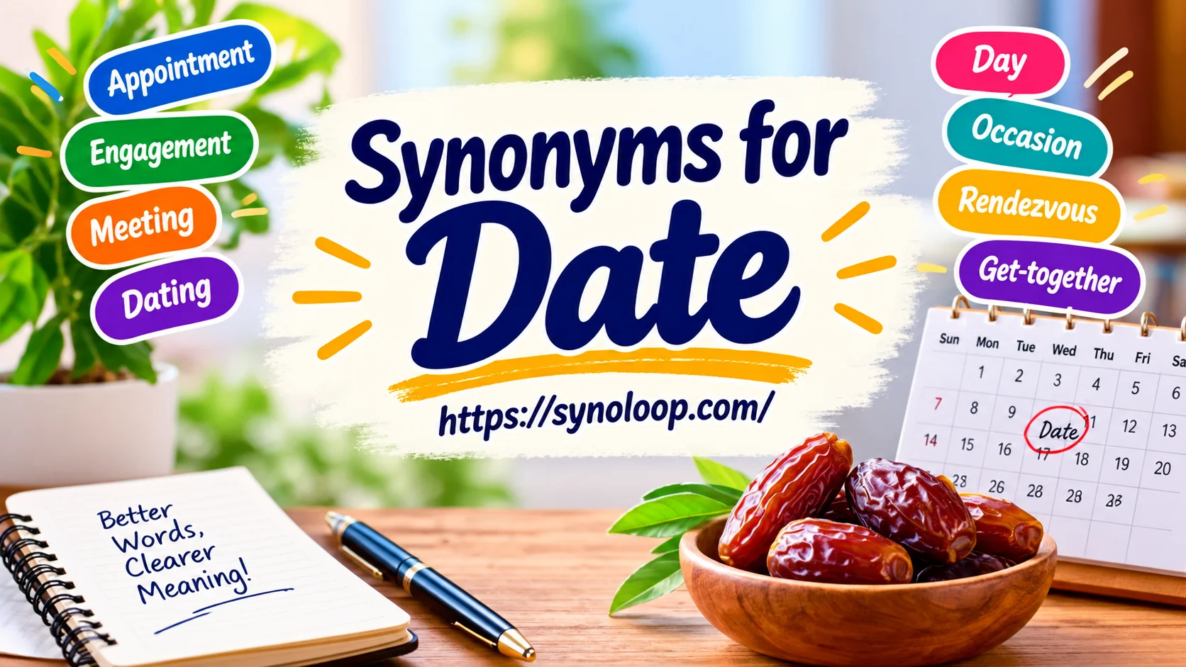 Synonyms for Date