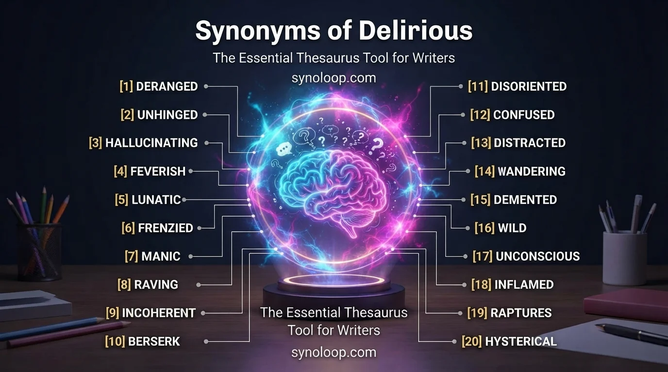 Synonyms of Delirious